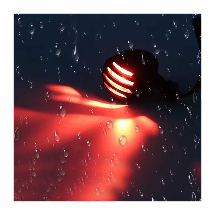 Par piscas LED retro metal - Estilo cafe racer luz de presença