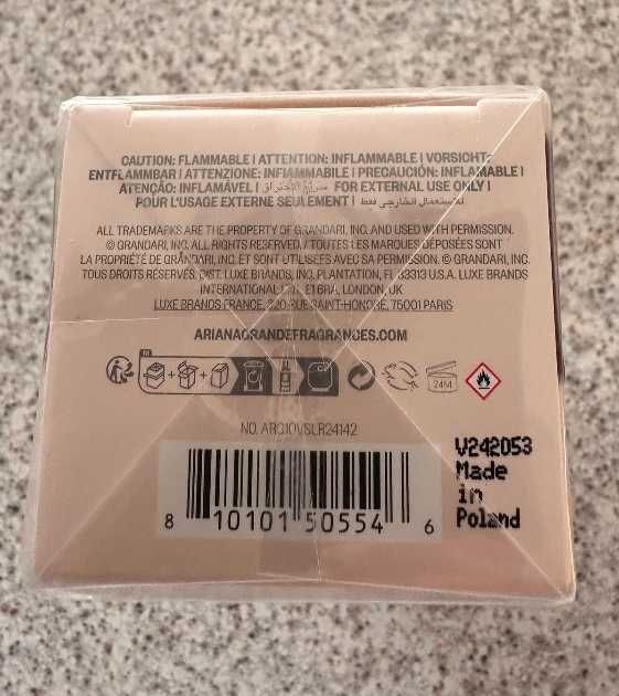 Ariana grande love notes vanilla suede perfume