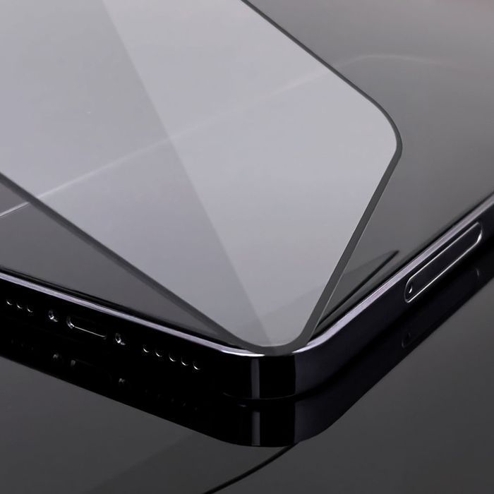 Folia szklana hybrydowa Full Cover Flexi do iPhone 12 Mini - Czarny