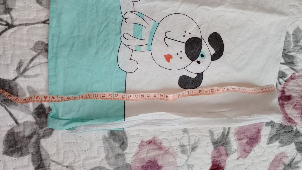 Pościel dziecięca 95x130 pieski miętowa