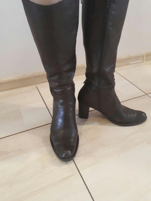 Buty damskie kozaki skóra r.38