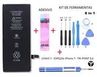 Kit Bateria iPhone 8 + Adesivo + kit de ferramentas + Chave Tri-Point