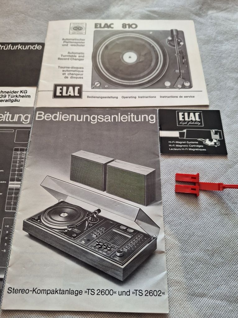 Instrukcje obsługi zestaw audio Schneider TS 2600 i 2602