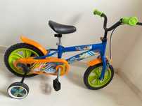 Bicicleta Infantil Azul Dinosaurs - Com Rodinhas