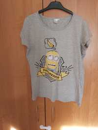 Koszulka t shirt szara w Minionki Despicable Me roz M