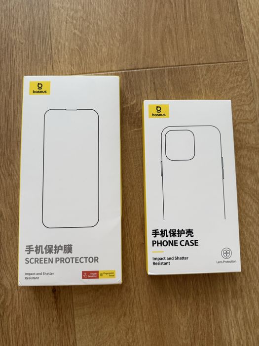 Чохол + захисне скло на iphone 15 pro