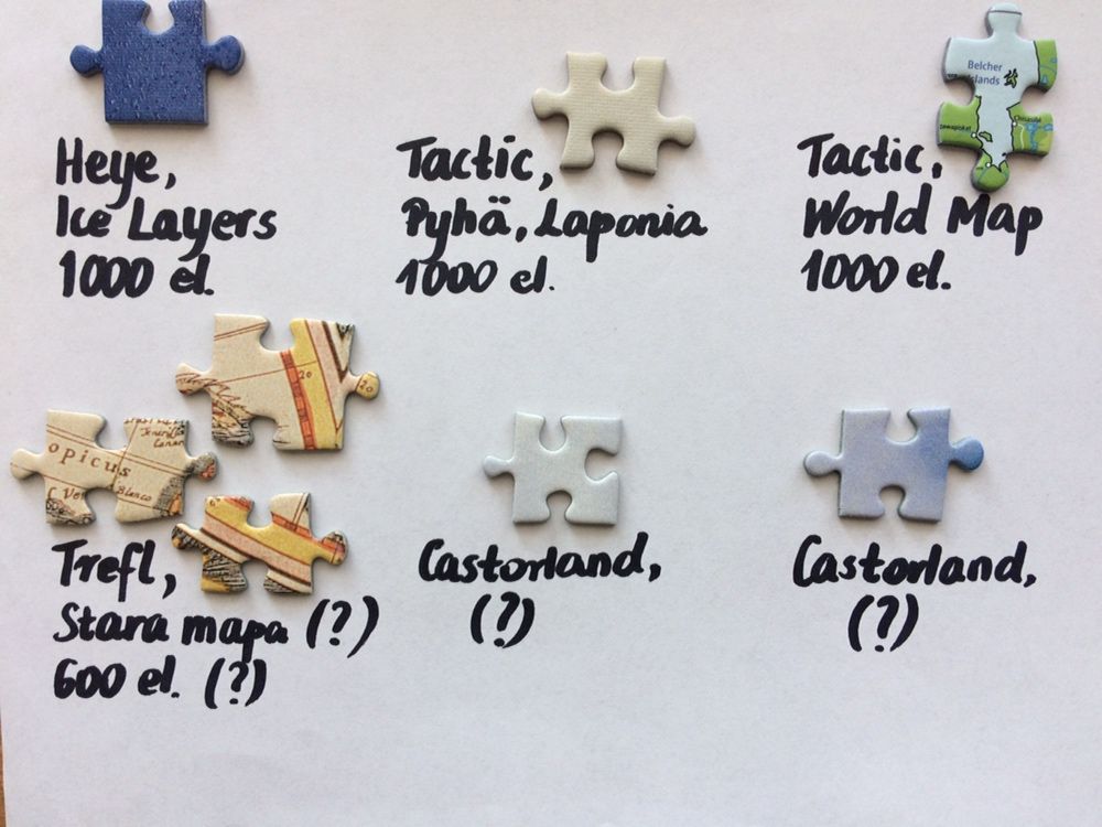 Zdublowane puzzle, brakujące puzzle