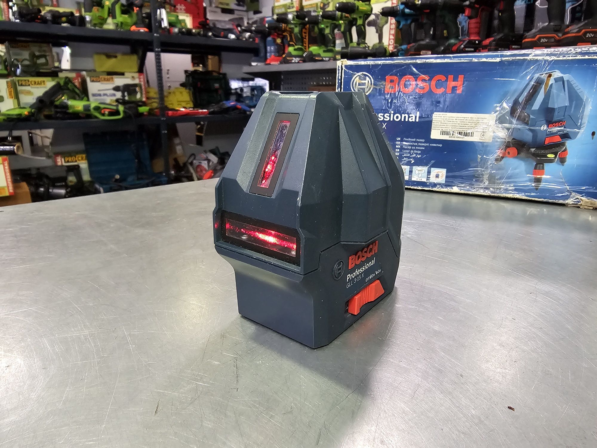 Лазерный уровень нивелир Bosch GLL 3-15X Оригинал
