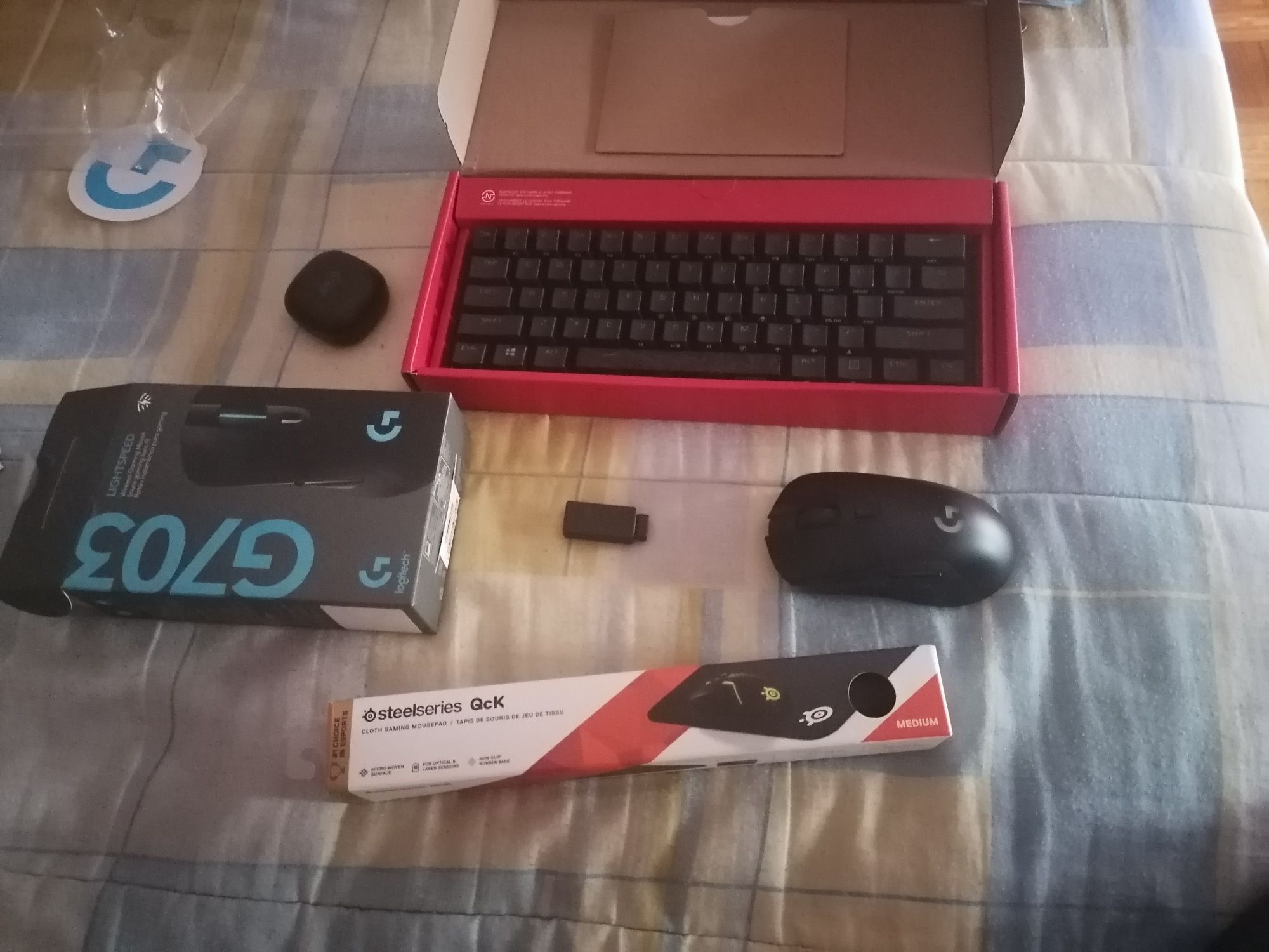 Venda setup Mouse, Teclado, mousepad