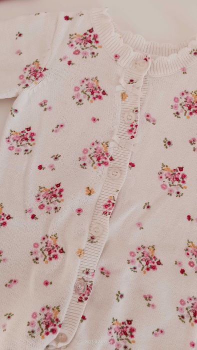 Sweterkowy rampers Mothercare j.nowy śliczny bawełna  1złwy