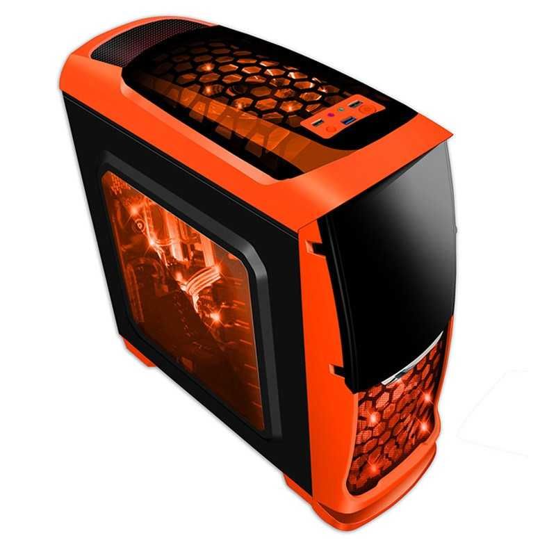 Caixa PC Coolbox ATX DEEPSTING II Orange - Edição limitada