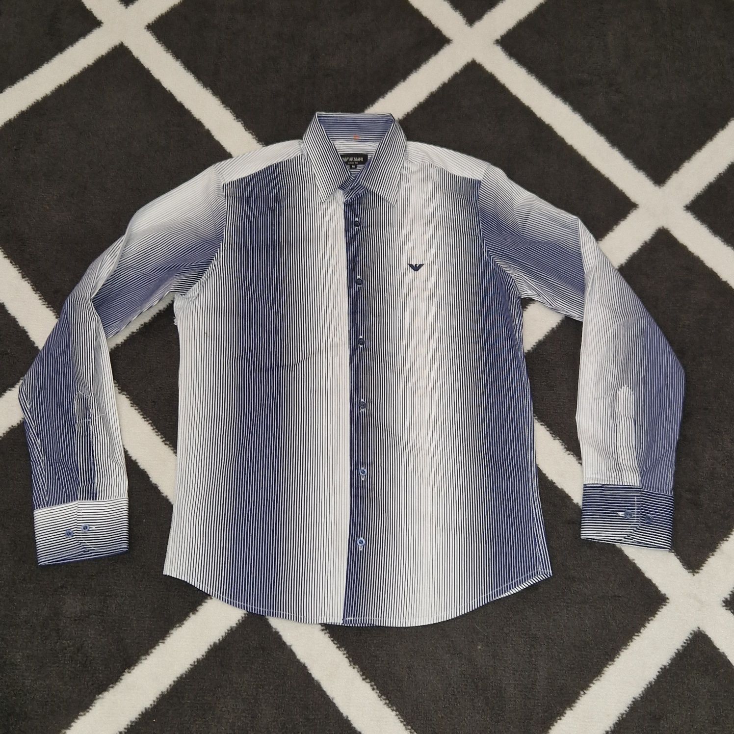 Armani koszula paski slim fit M