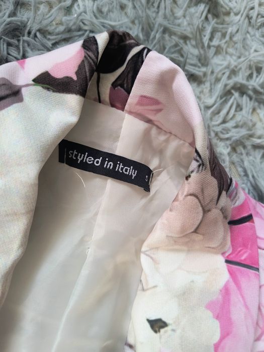 Cudna marynarka damska w kwiaty S -M