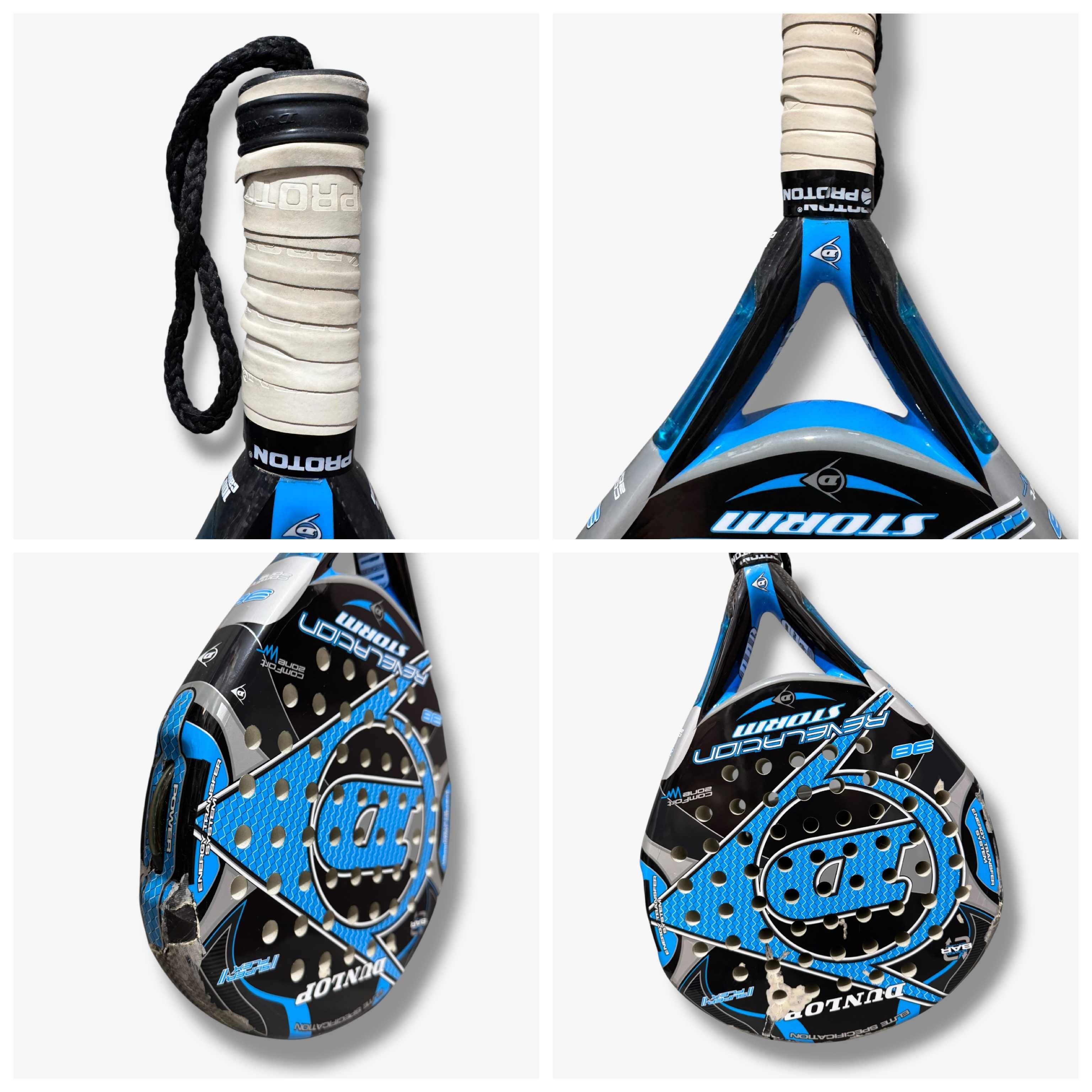 Raquete Padel Dunlop Revelation 38 Storm