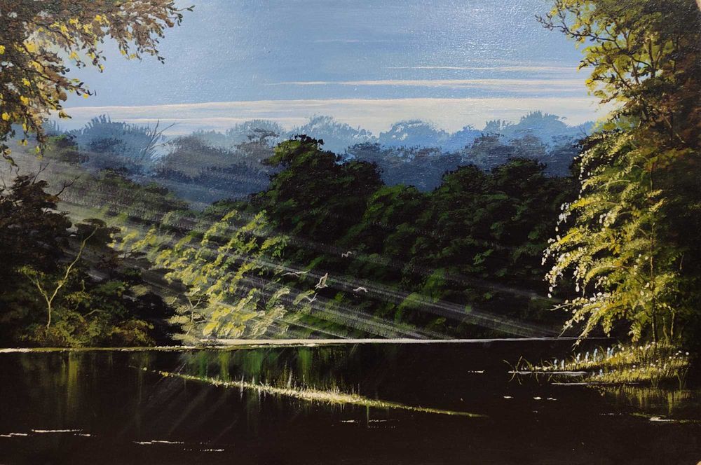 Акрилова картина на грунтованому ДСП