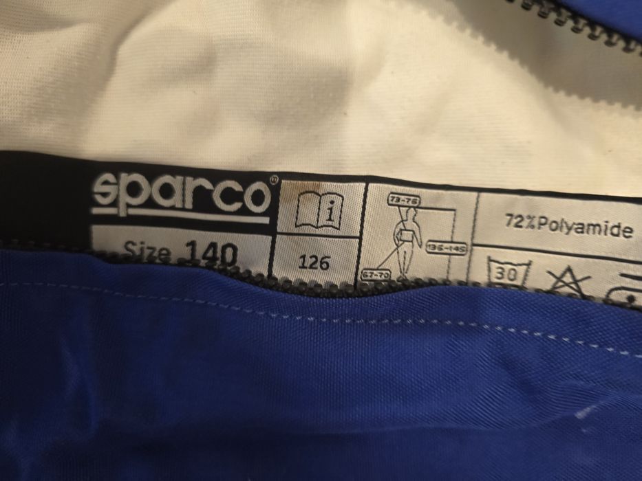 Kombinezon kartingowy Sparco groove ks-3. 140 cm wzrostu.
