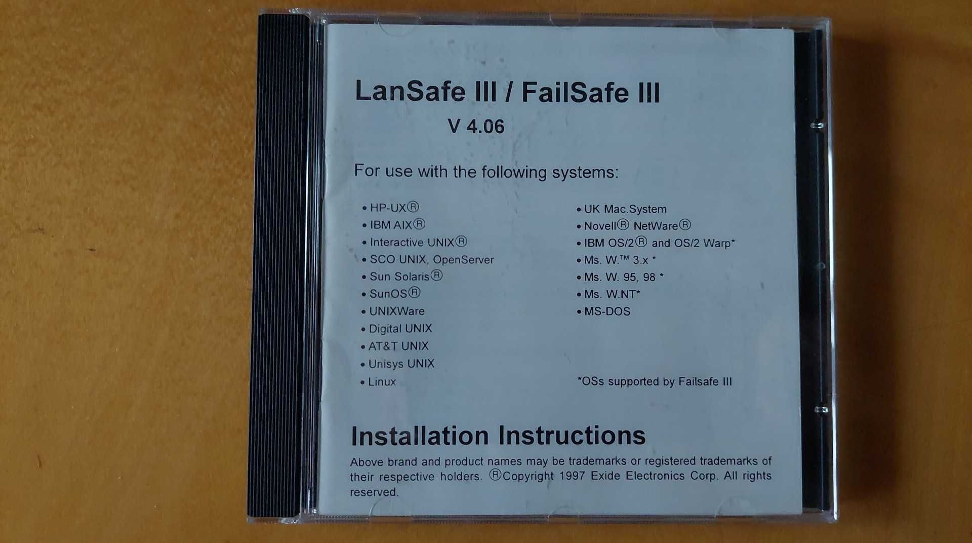 LanSafe III / FailSafe III