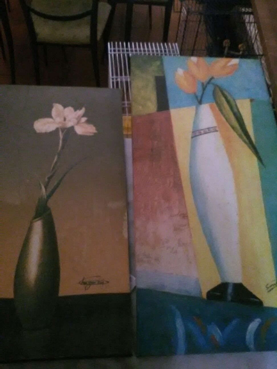 Conjunto de 5 Quadros Flores