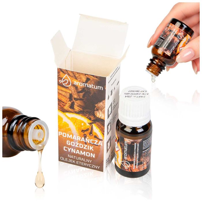 Naturalny olejek eteryczny o ZAPACHU ŚWIĄT cynamon pomarańcza goździk
