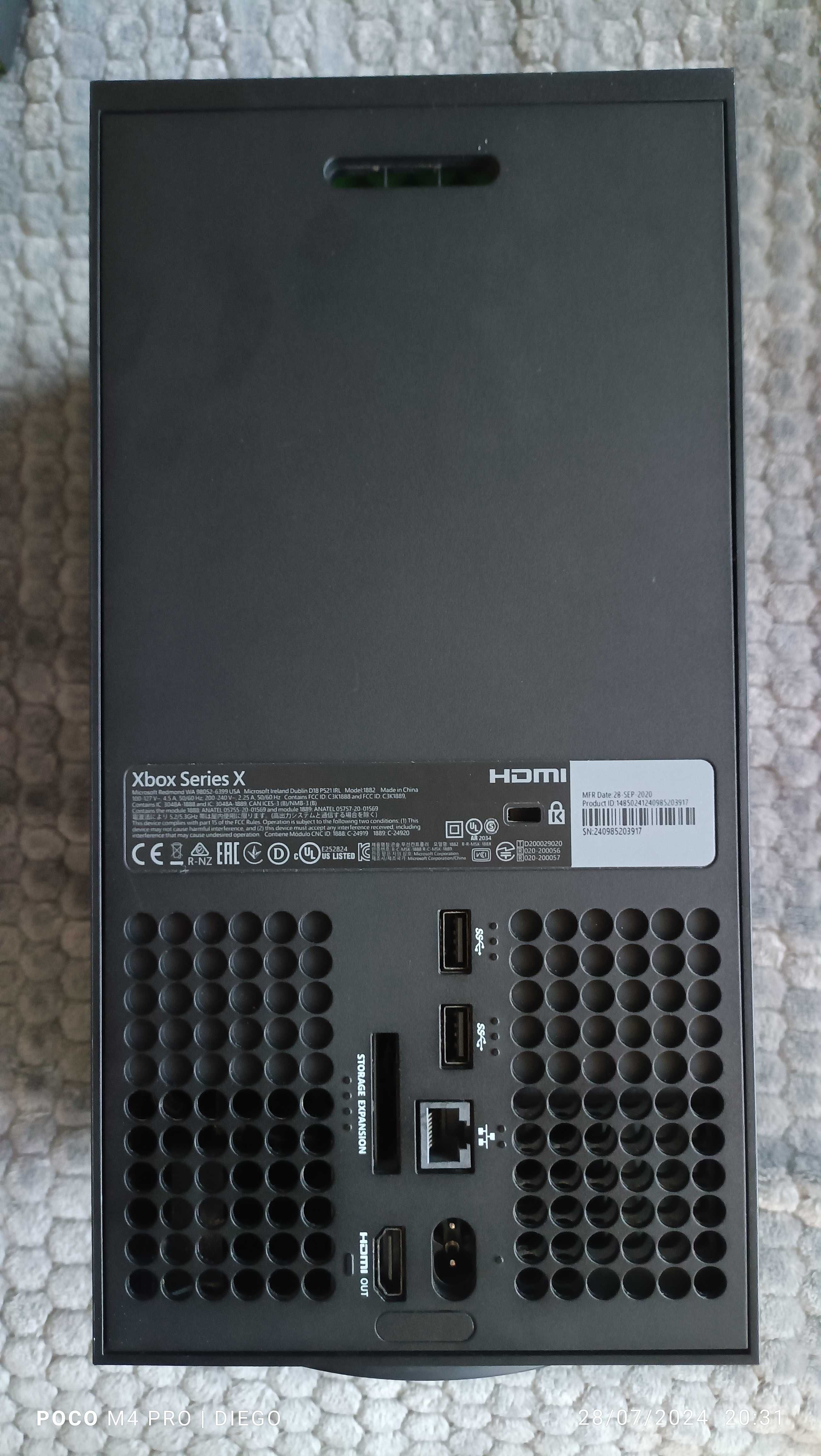 Xbox Series X 1 tb, em caixa