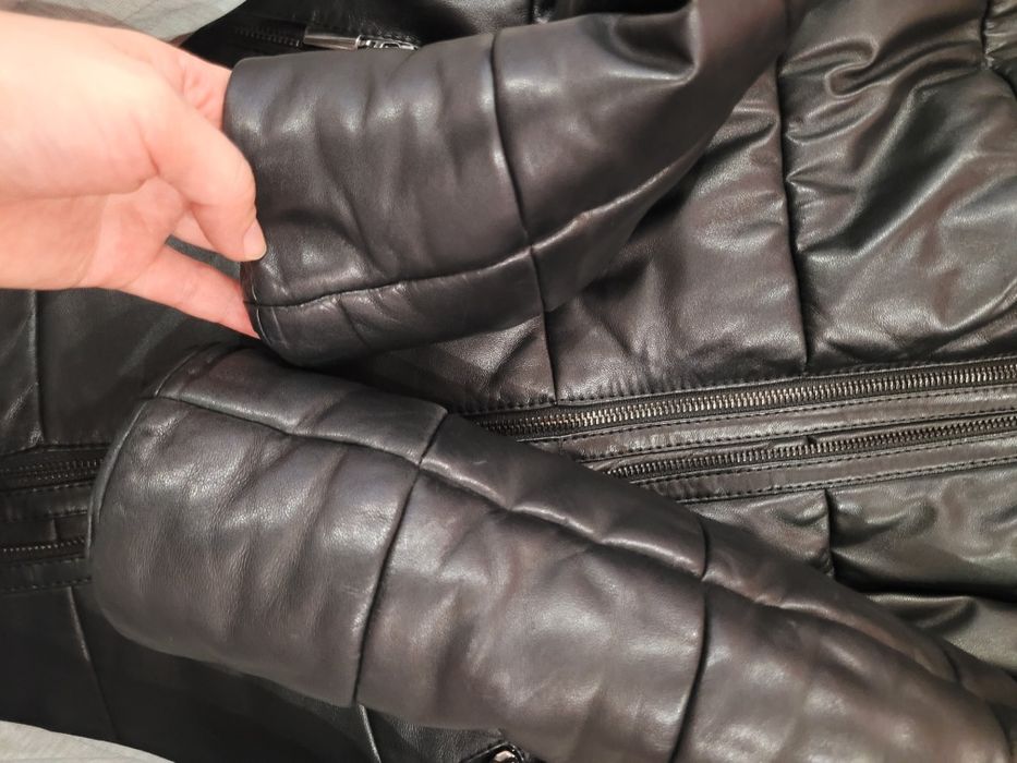 Зимова куртка шкіра