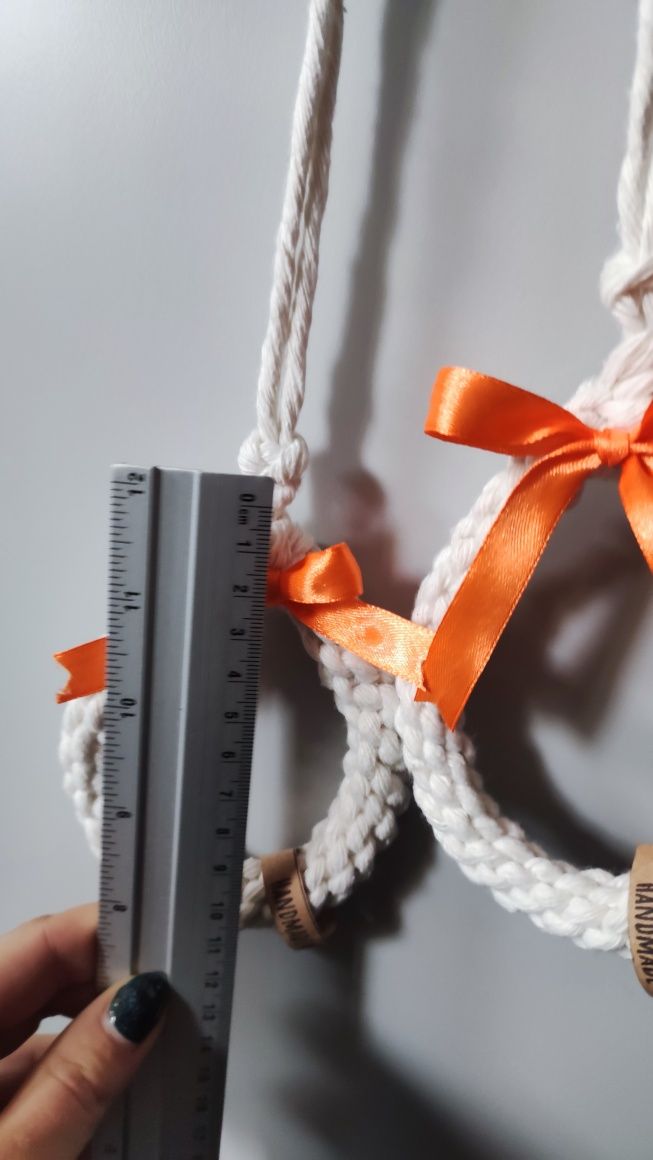 Jajko pisanka ozdoba Wielkanoc makrama sznurek handmade