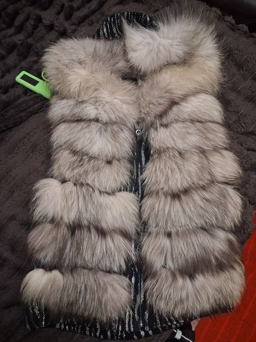 Чернобурка жилетка