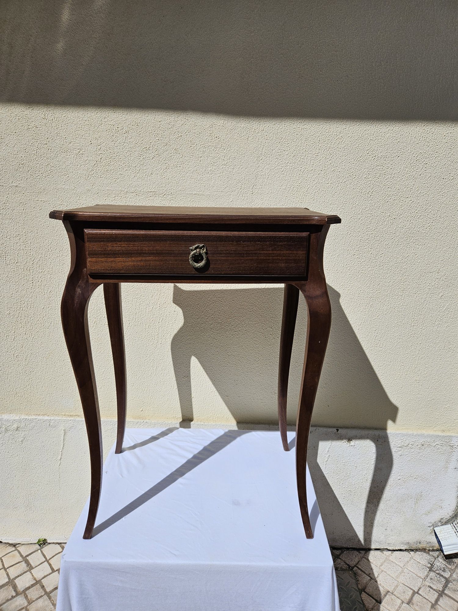 Mesa apoio madeira com gaveta 73 x 51 x 35 cm