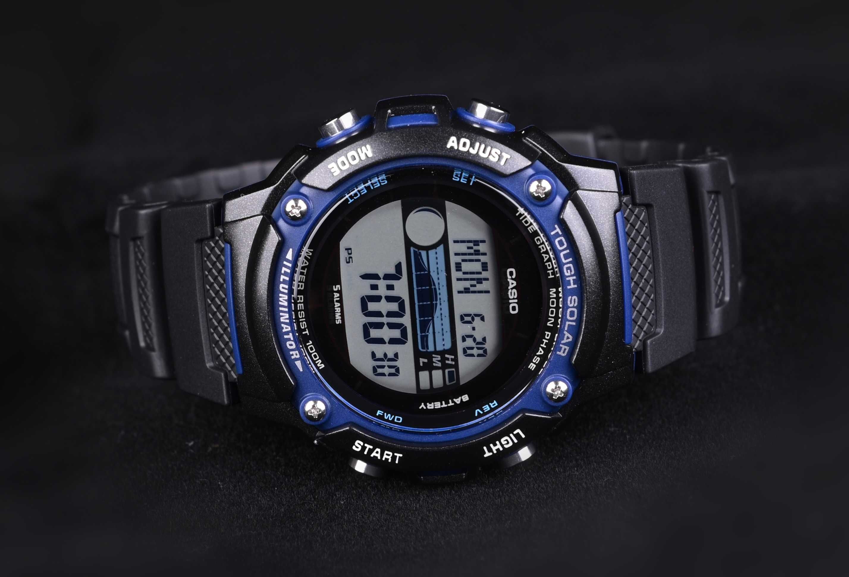 Годинник наручний Casio W-S210H-1A Tough Solar новий оригінал