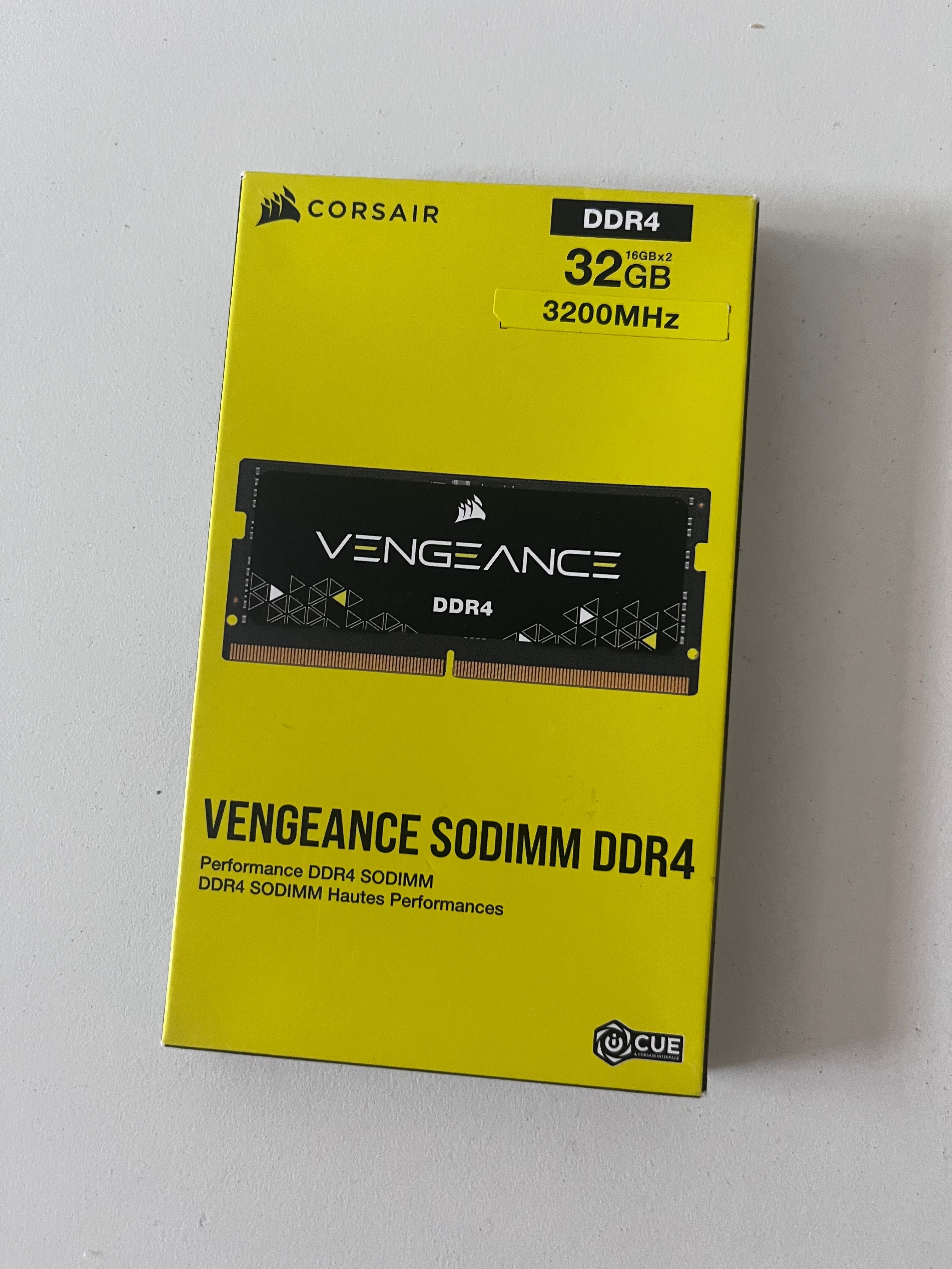 Corsair Vengeance SODIMM DDR4 16GBX2 Nova em Caixa