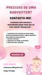 Babysitter em Braga – Disponível no verão