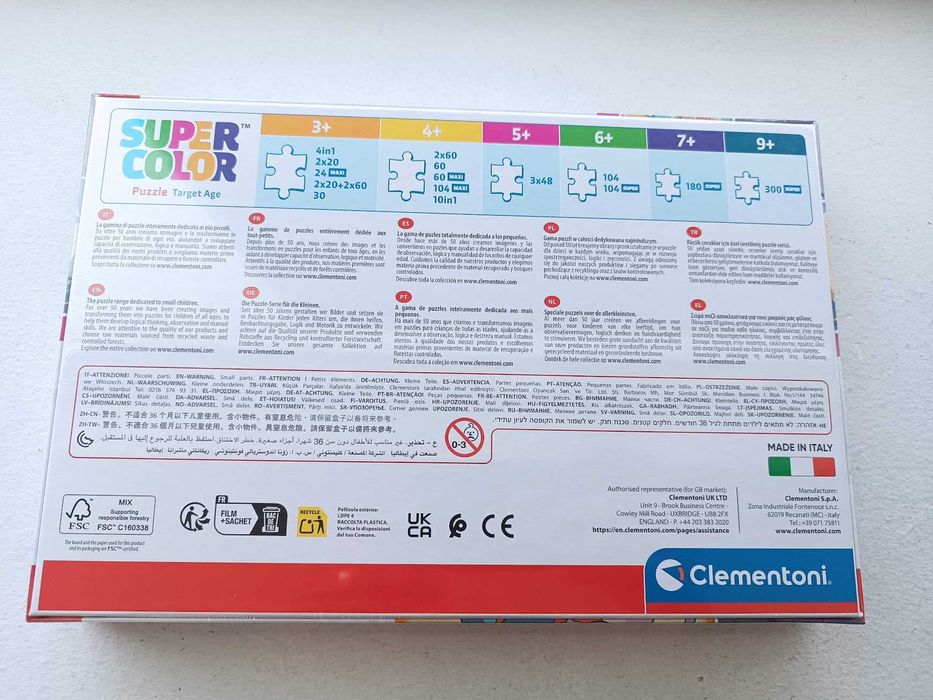 Puzzle Clementoni Disney Stitch SuperColor 21x20,5cm 3x48 peças