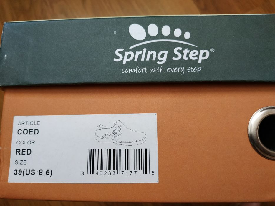 Нові шкіряні туфлі Spring Step, США, р.8.5 (39)