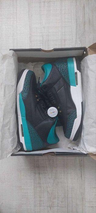 Кроссівки air jordan 3 retro gg black metallic gold-rio teal