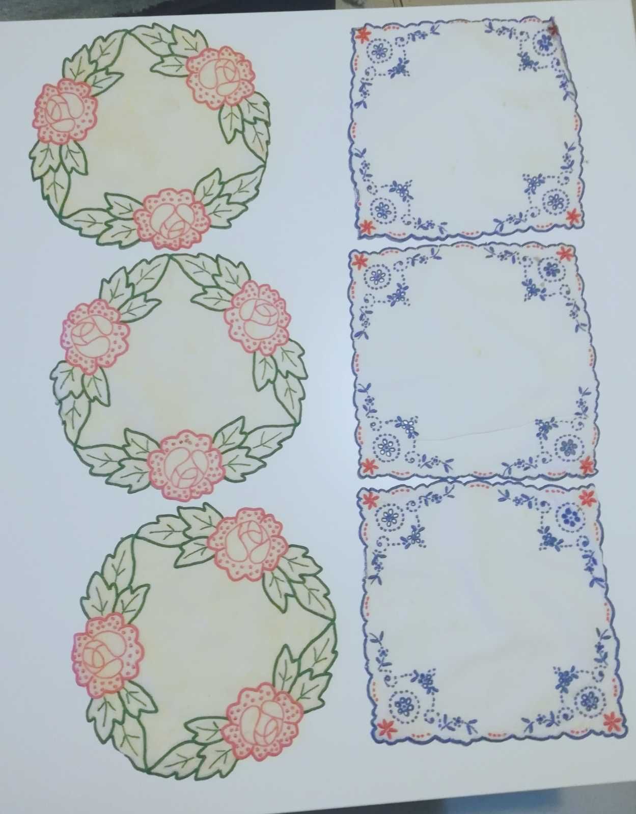Conjunto de bordados de madeirense