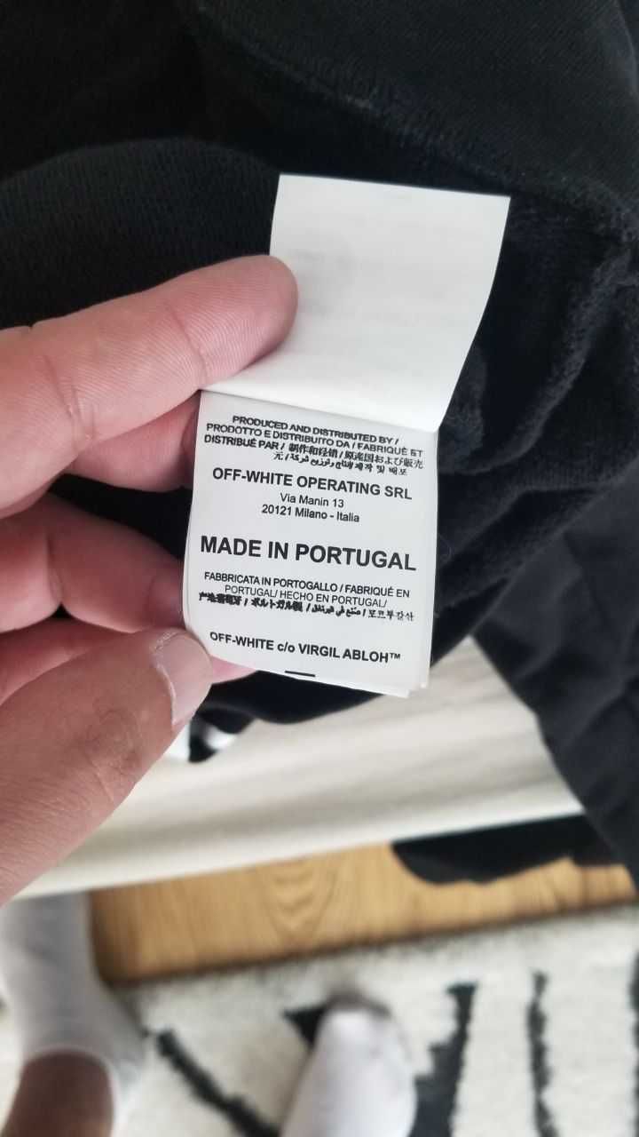 Off White slim fit Pivot fish hoodie
