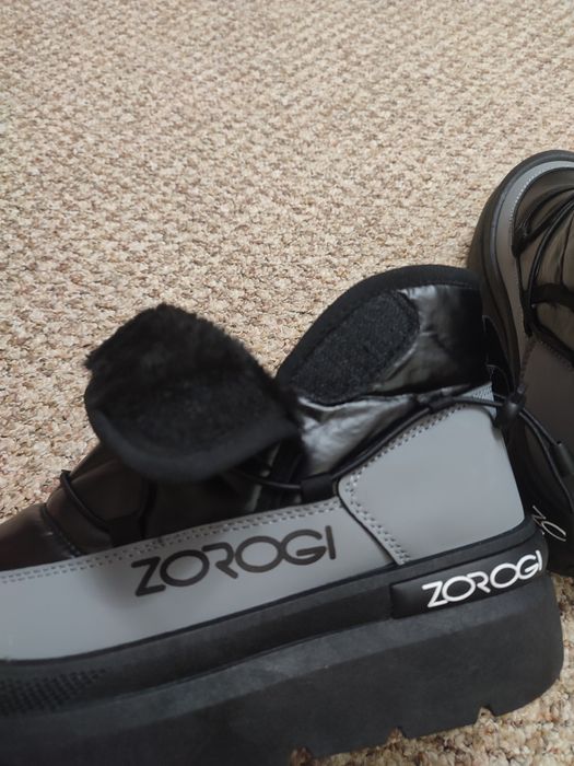 Ботинки дутики зимові чоловічі (унісекс) на штуч.хутрі 39 розміру