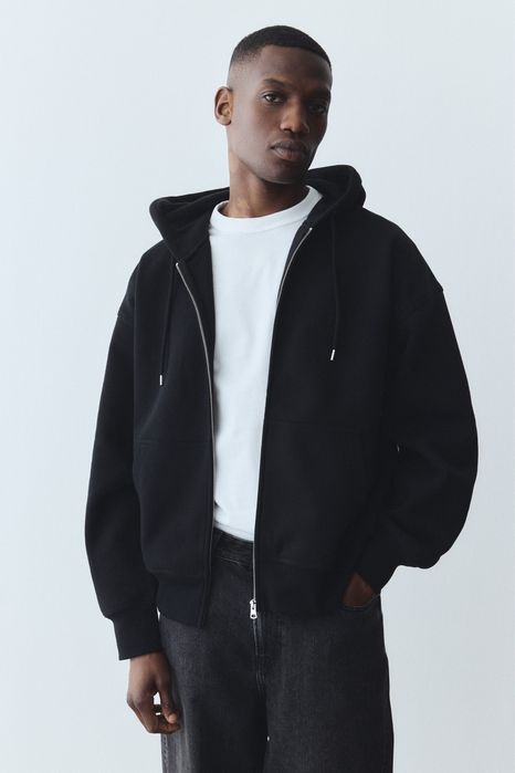 Зіп-Худі H&M Oversized Fit Boxy Zip Hoodie