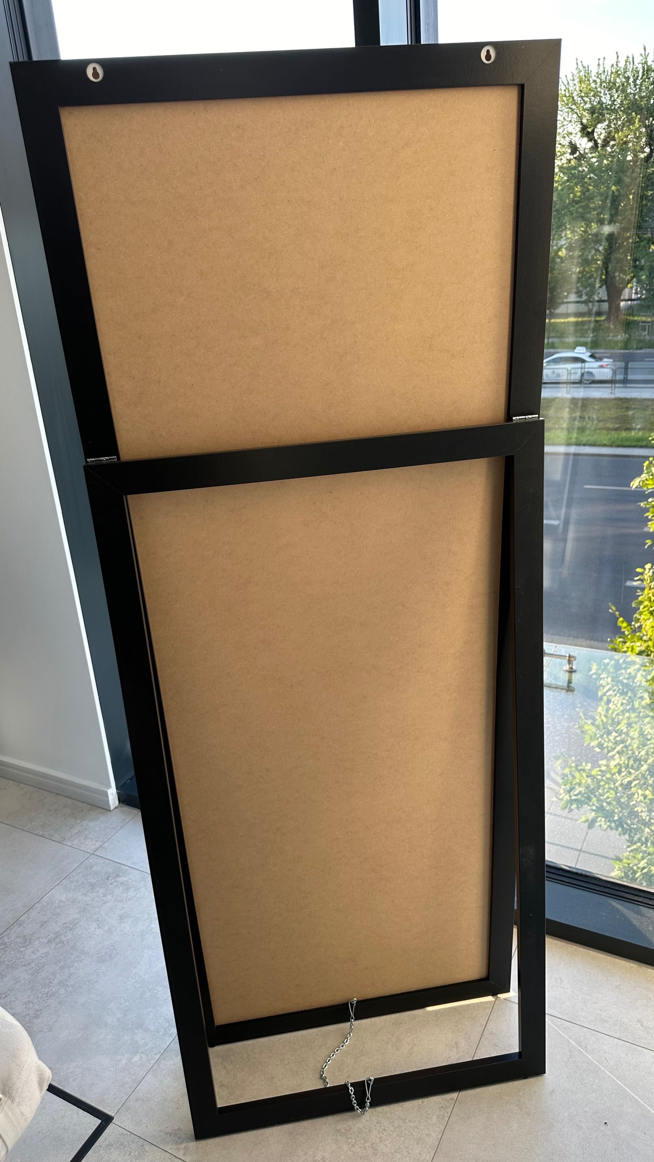 Lustro stojące duże czarne 180x70