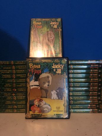 VHS DVDS Infantis Bana e Flapy Jacky e Jill