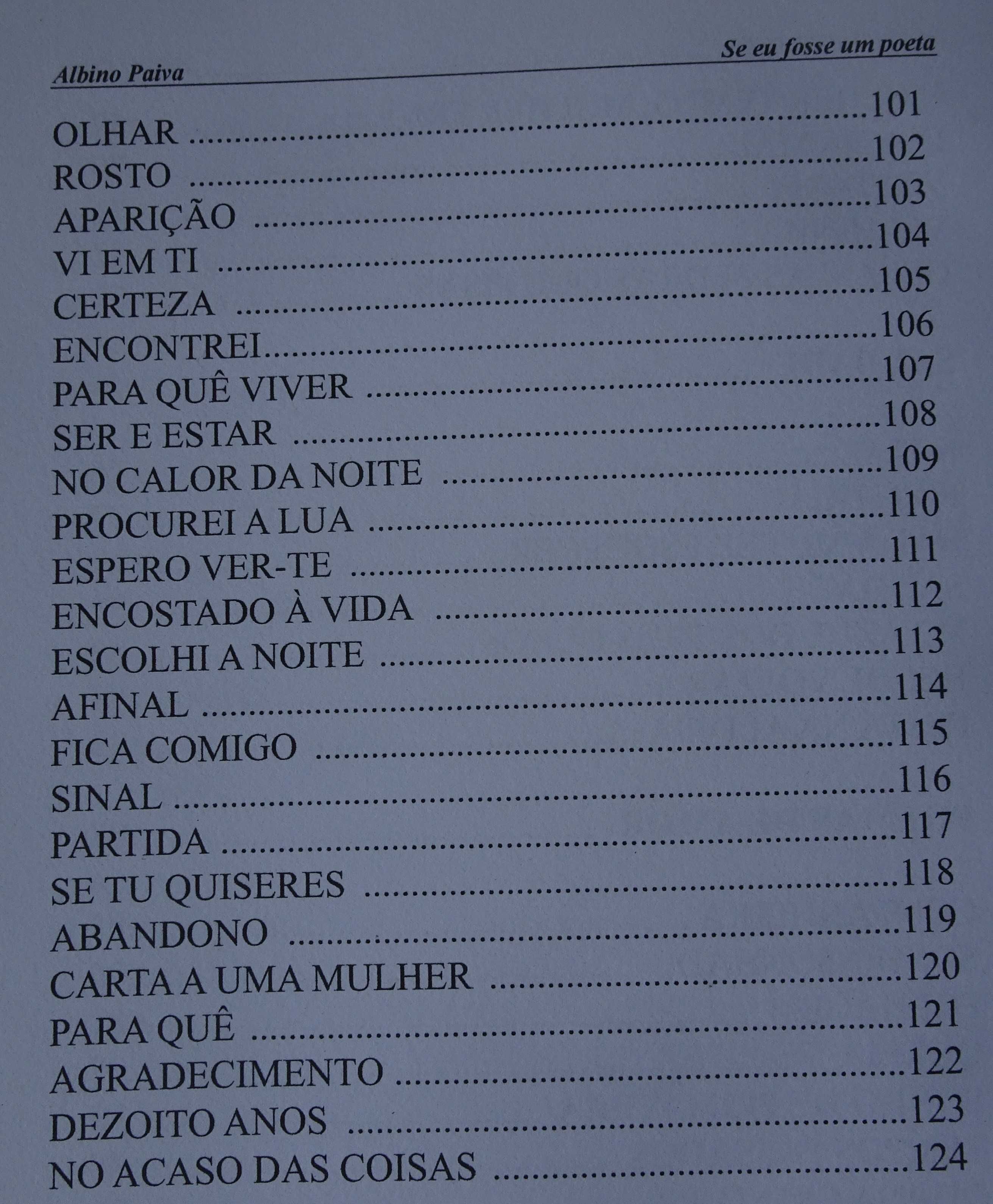 Se Eu Fosse Um Poeta de Albino Paiva - 1ª Edição 2020