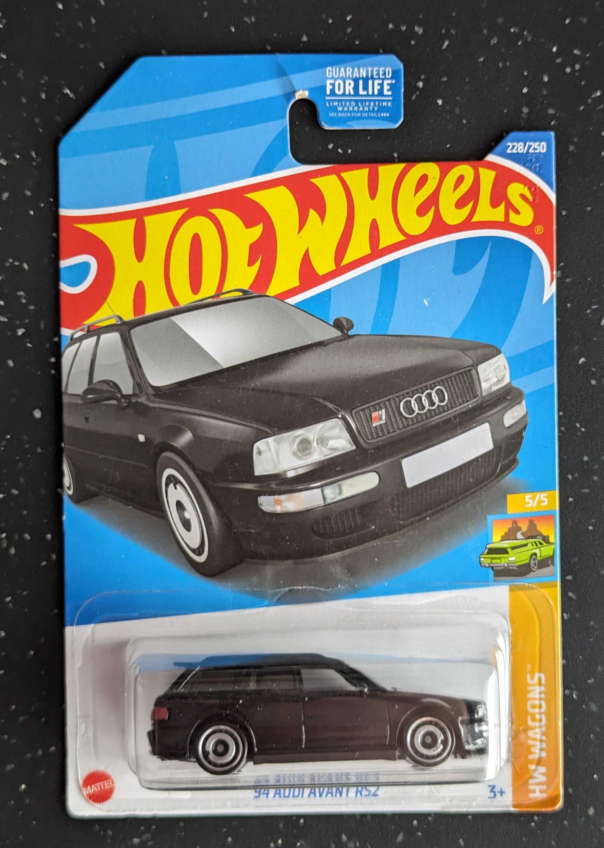 Hot Wheels '94 Audi Avant RS2 czarny