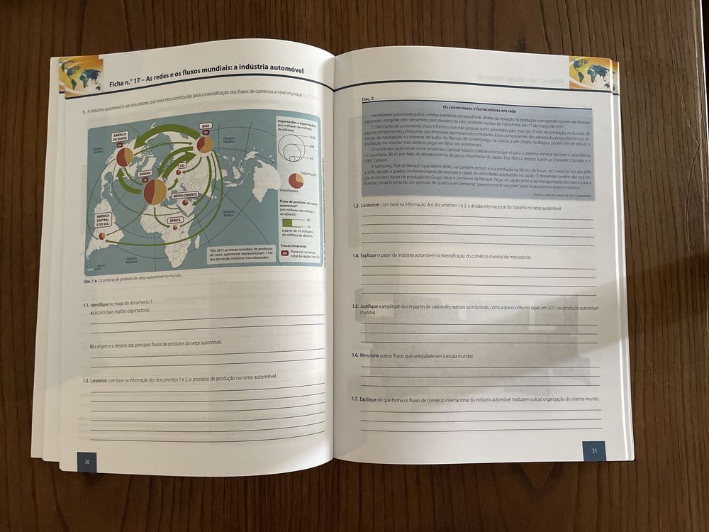 Caderno de atividades Geografia C - 12 ano