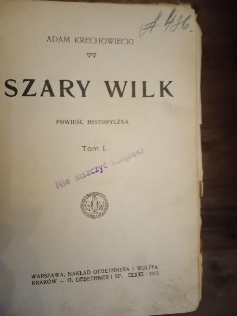 Szary Wilk książka