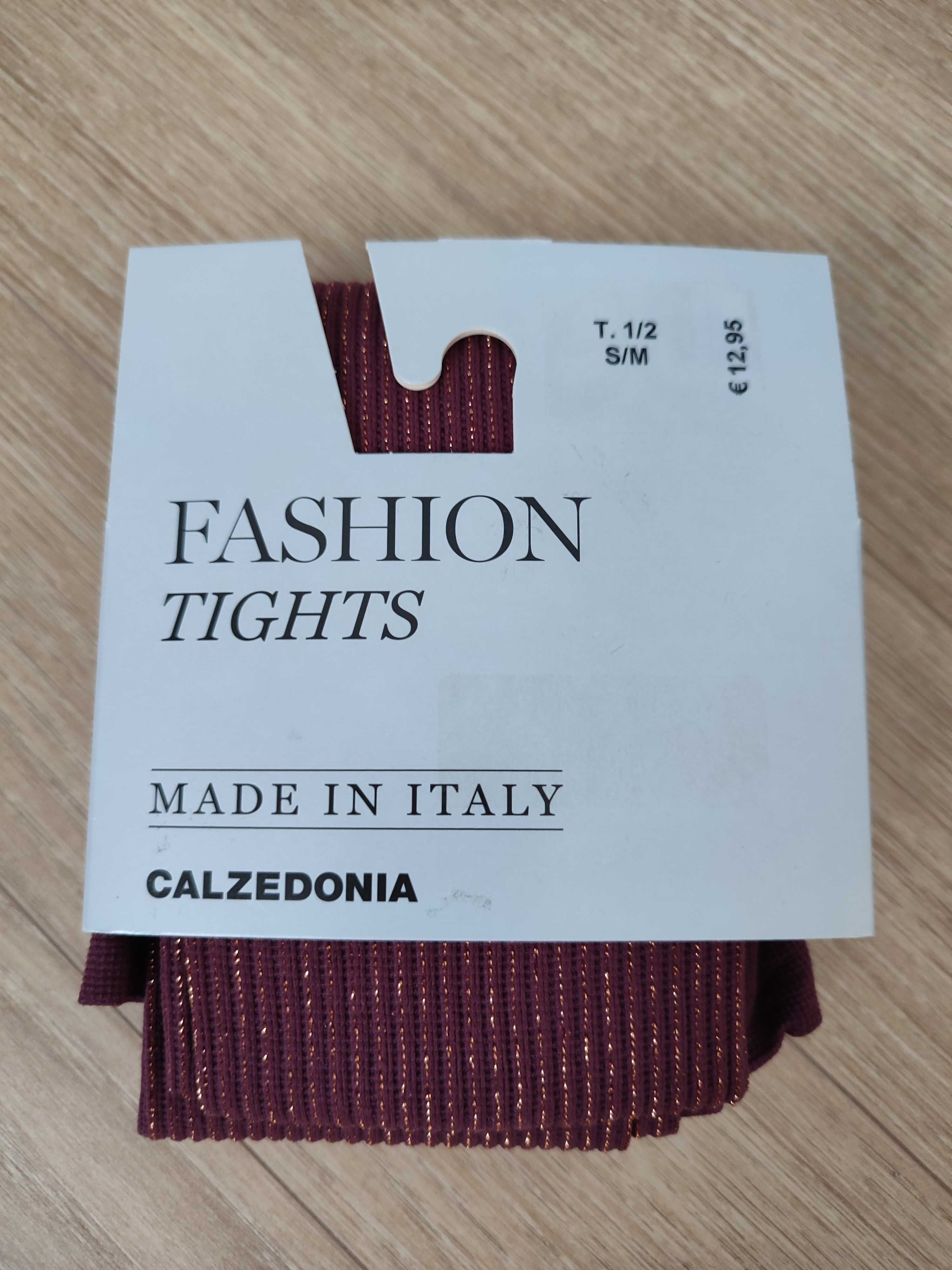 Rajstopy Calzedonia, błyszczące, rozmiar S/M, nowe z metką, 2 szt.