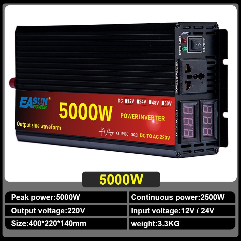 Inversor corrente 5000W 12v para 230v