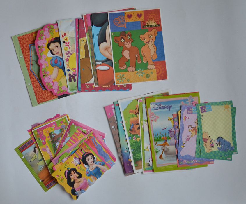 Karteczki z bajek Disney 53 sztuki