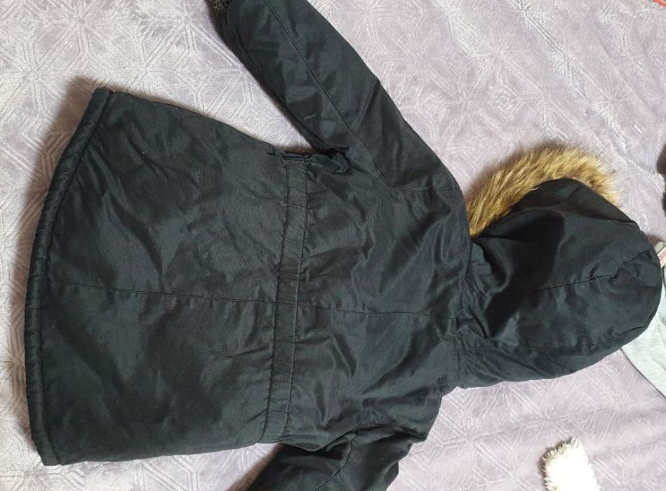 детская теплая куртка парка на меху KIABI 98-107 см