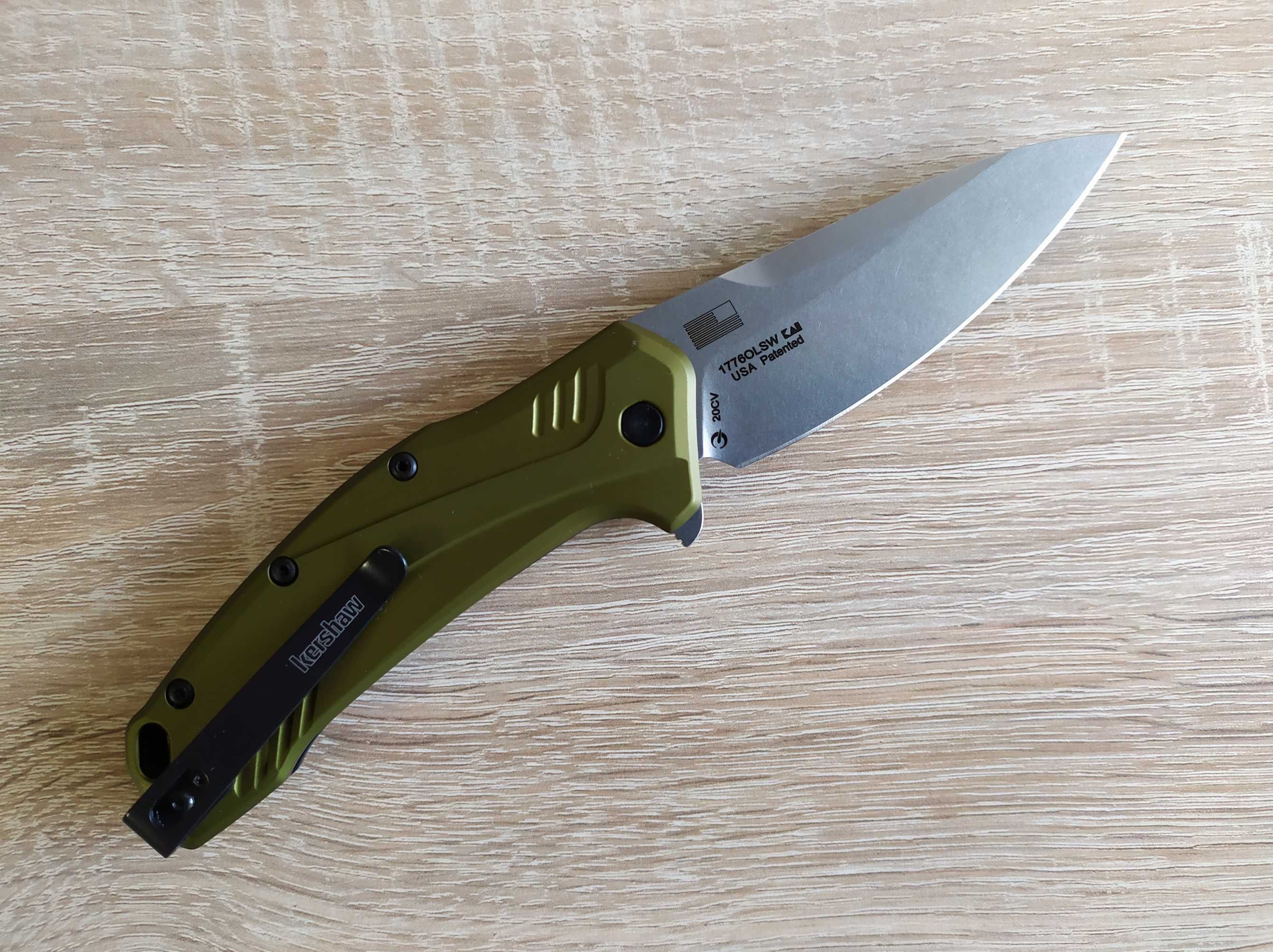 Нож Kershaw Link CPM 20CV Stonewashed KS1776OLSW, Aluminum Handle