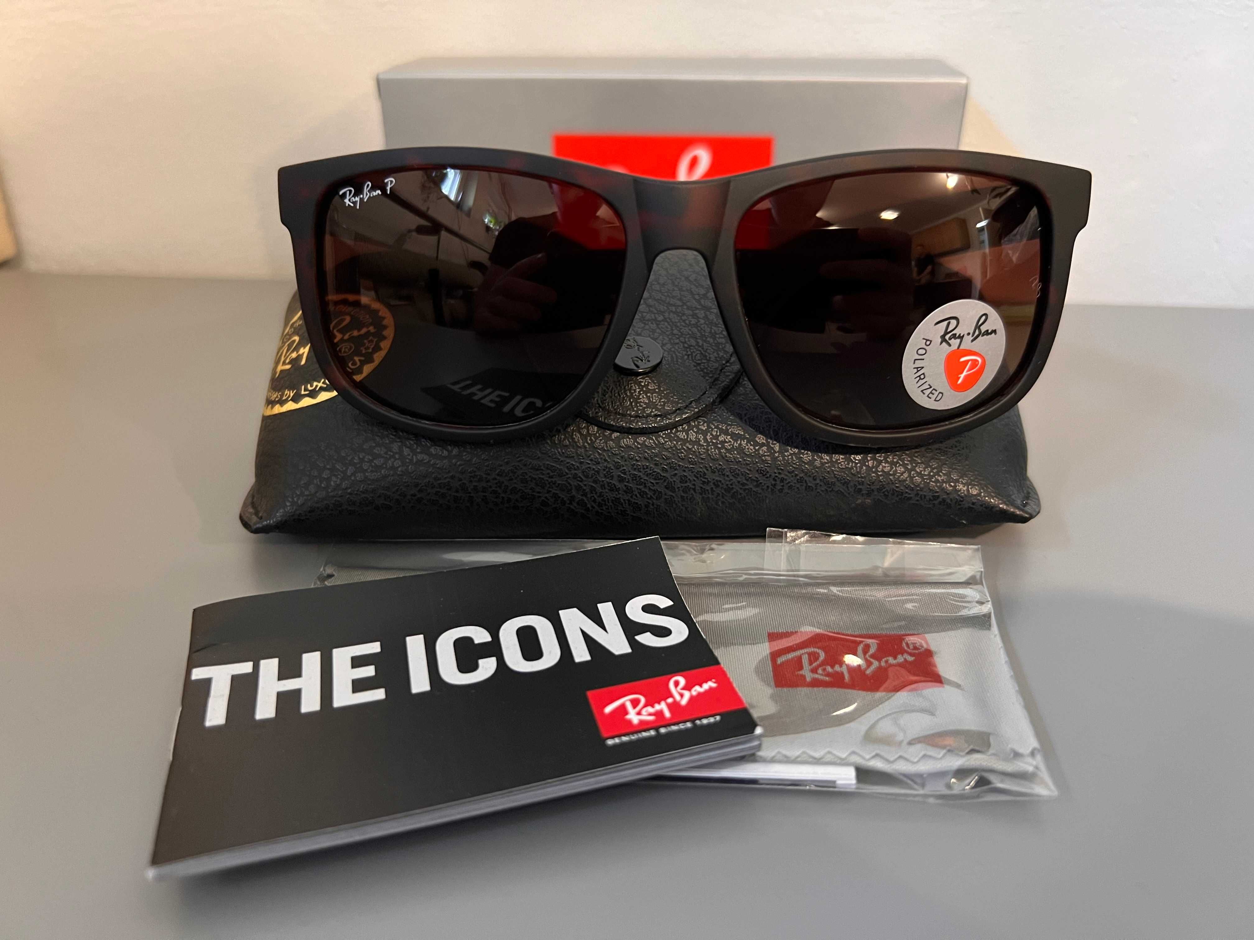 Ray Ban Justin okulary przeciwsłoneczne Polaryzacja NOWE